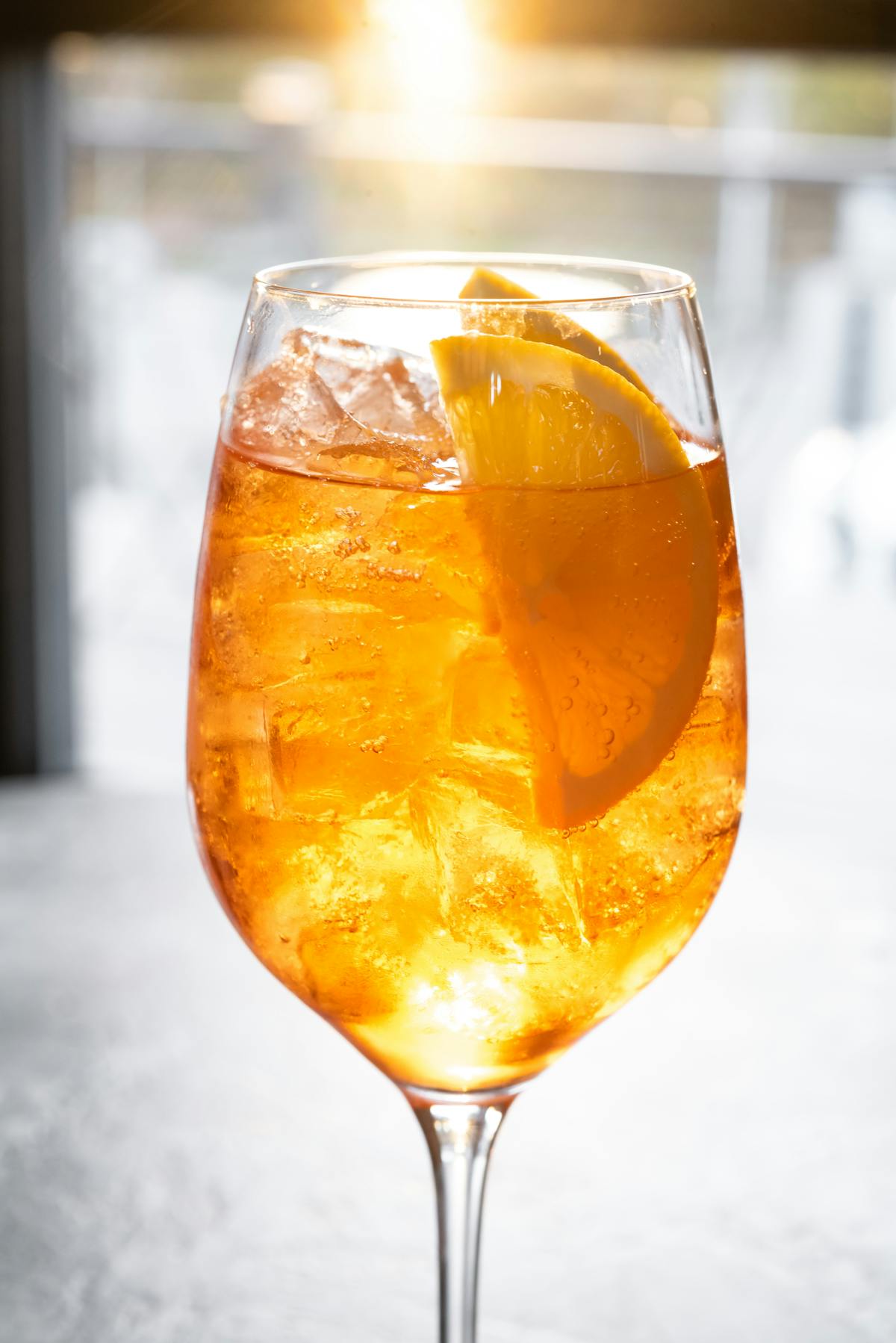 a close up of a wine glass